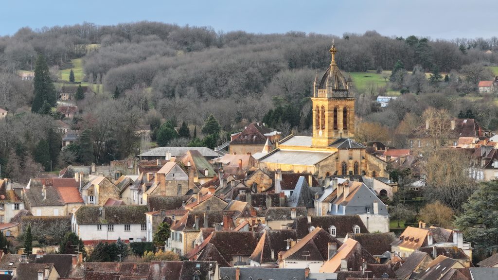 Excideuil vue du ciel
